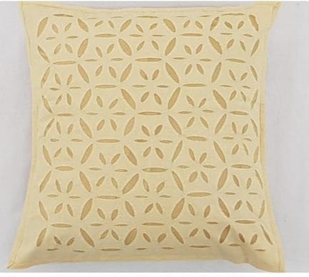 Handcrafted Applique Work Cushion Covers | Cotton with Organdy Fabric