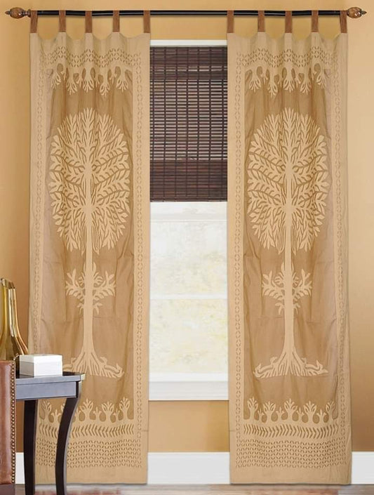 Applique Work Curtains