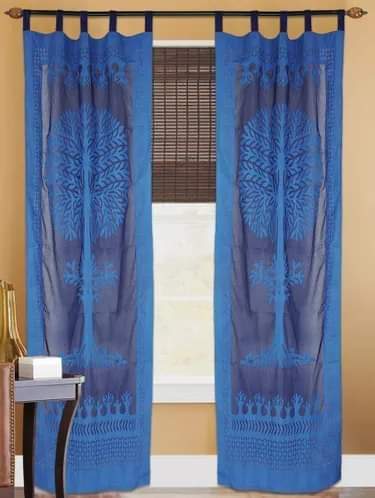 Applique Work Curtains