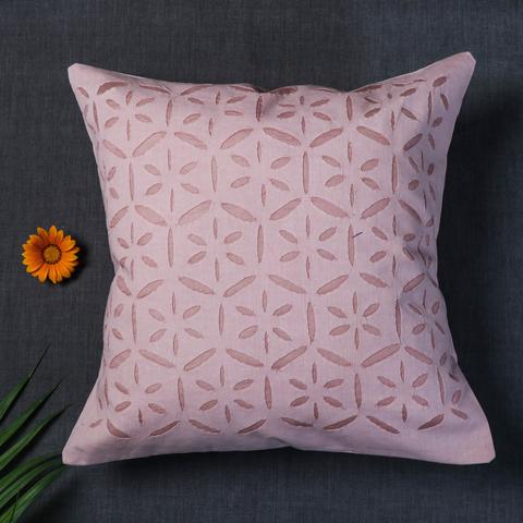 Handcrafted Applique Work Cushion Covers | Cotton with Organdy Fabric